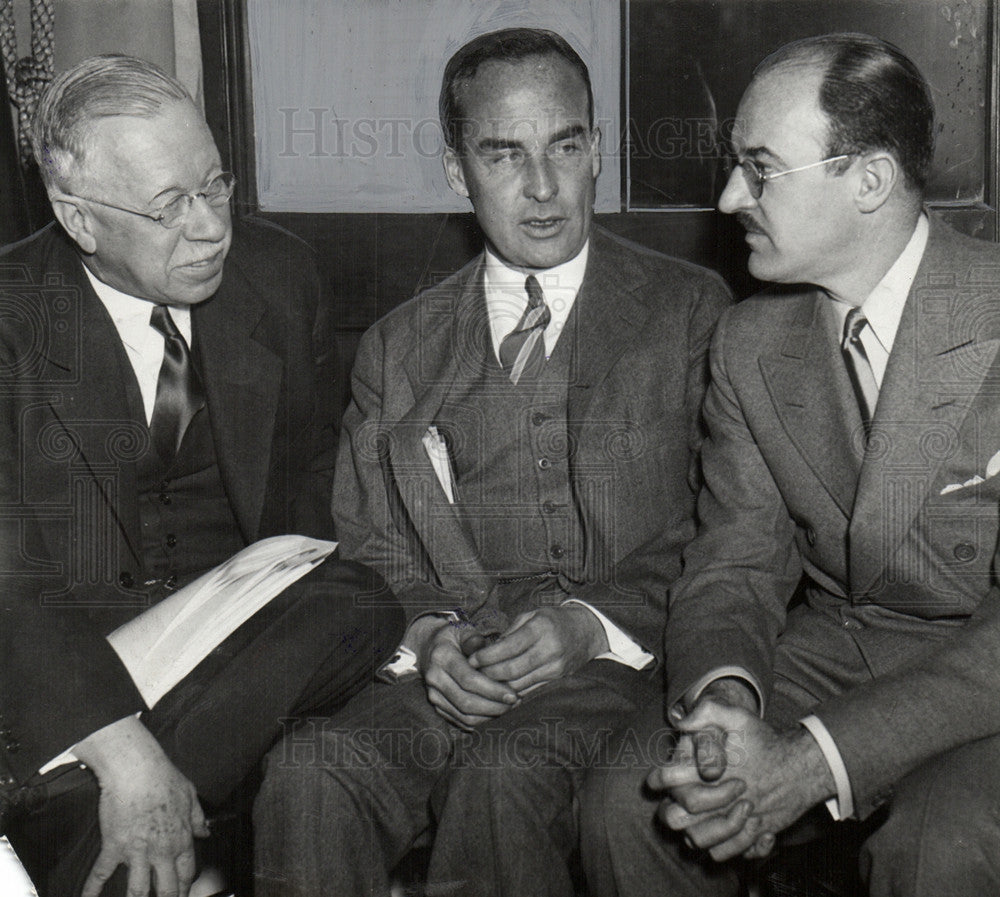 1933 Press Photo Blair Lord Kanzler Senate banking - Historic Images
