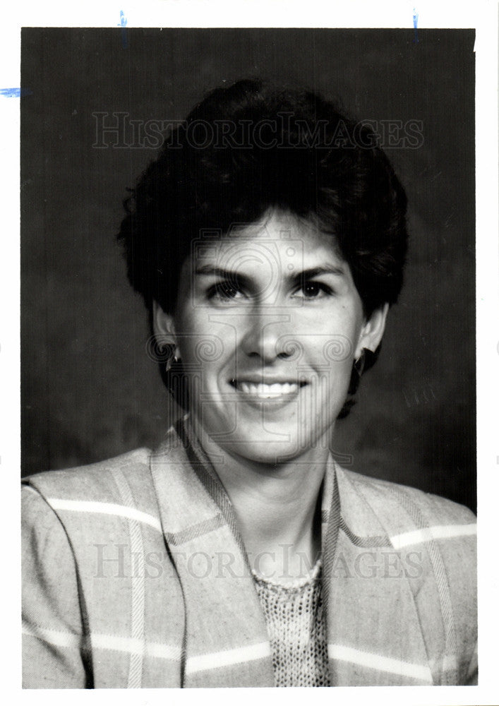 1988 Press Photo Betsy Kanitz Domino's Pizza - Historic Images
