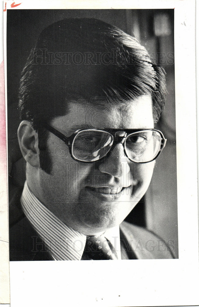 1983 Press Photo James Kandrevas, Mayor Harry White - Historic Images