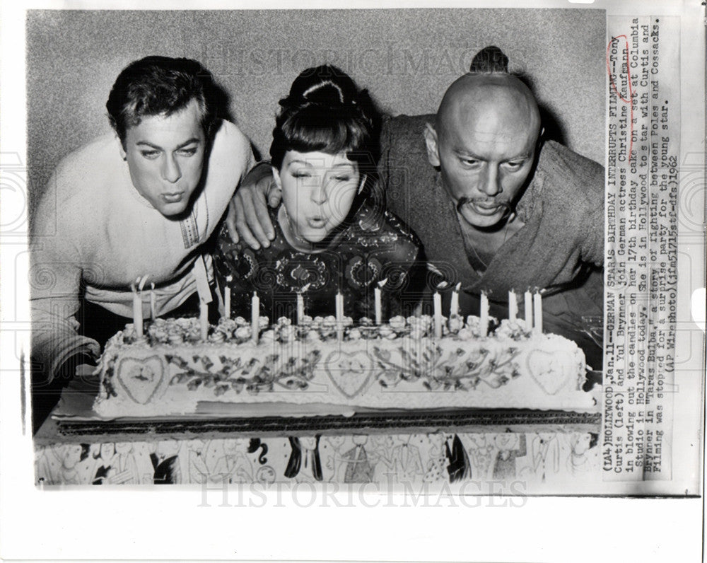 1962 Press Photo Christine Kaufmann German Actor - Historic Images