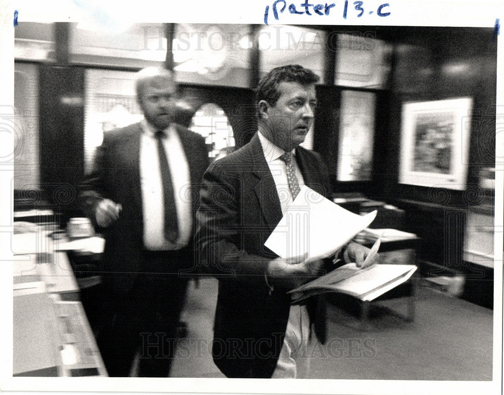 1989 Press Photo Joel Keane lawyer Detroit - Historic Images