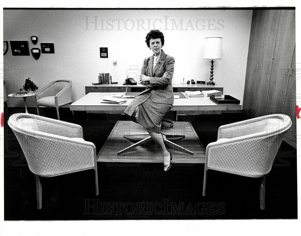 1980 Press Photo Jane Kay Detroit Edison vice president - Historic Images