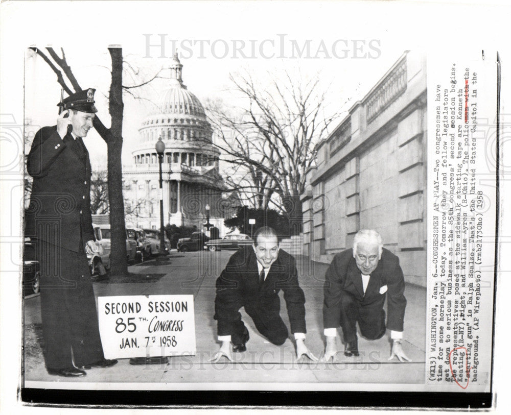 1958 Press Photo Kenneth Keating - Historic Images