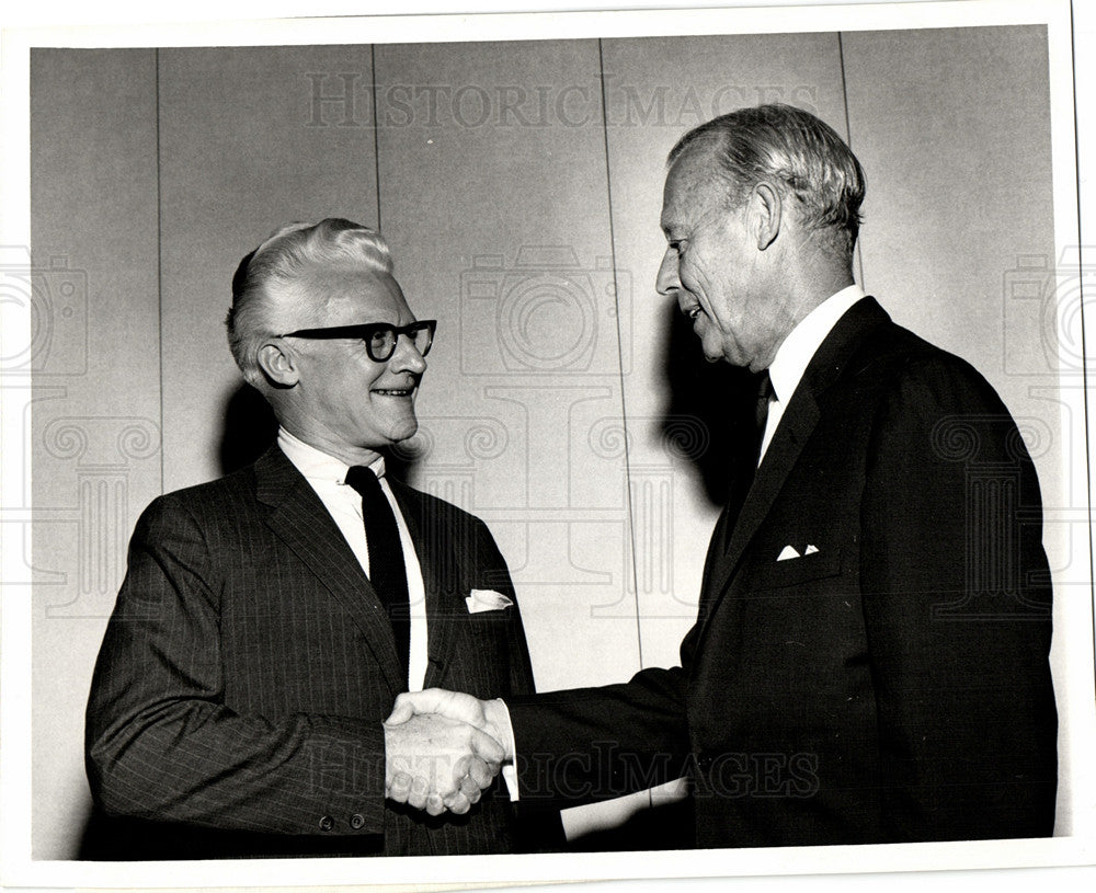 1965 Press Photo William Keast Evans Detroit Commerce - Historic Images