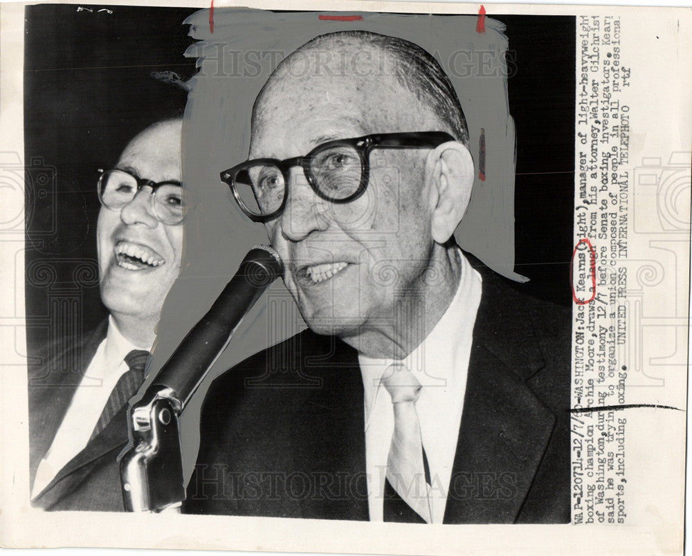 1960 Press Photo Jack Kearns American boxing manager - Historic Images