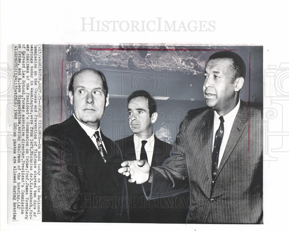 1968 Press Photo Nicholas Katzenbach  Lawyer Trenton - Historic Images