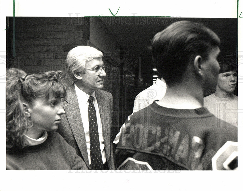 1988 Press Photo John Kastran Gross Point North H.S. - Historic Images