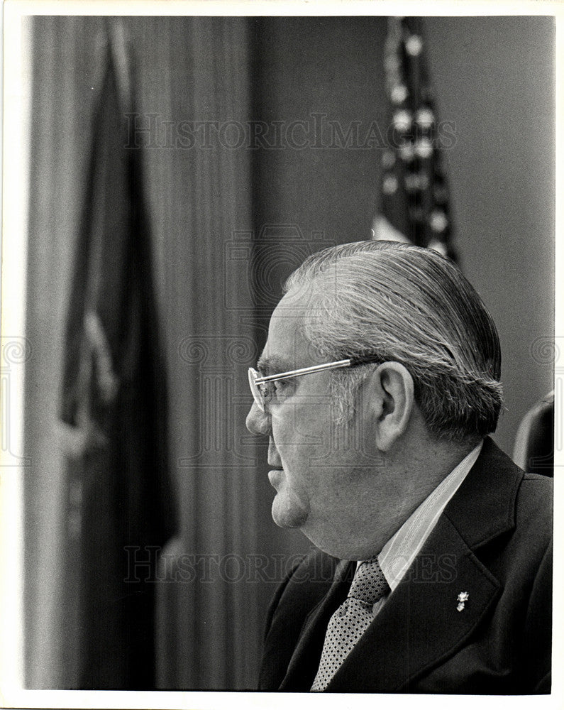1973 Press Photo Chief Justice Thomas Kavanagh politics - Historic Images