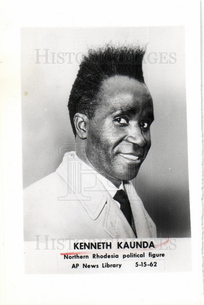 1962 Press Photo Kenneth Kaunda Northern Rhodesia - Historic Images