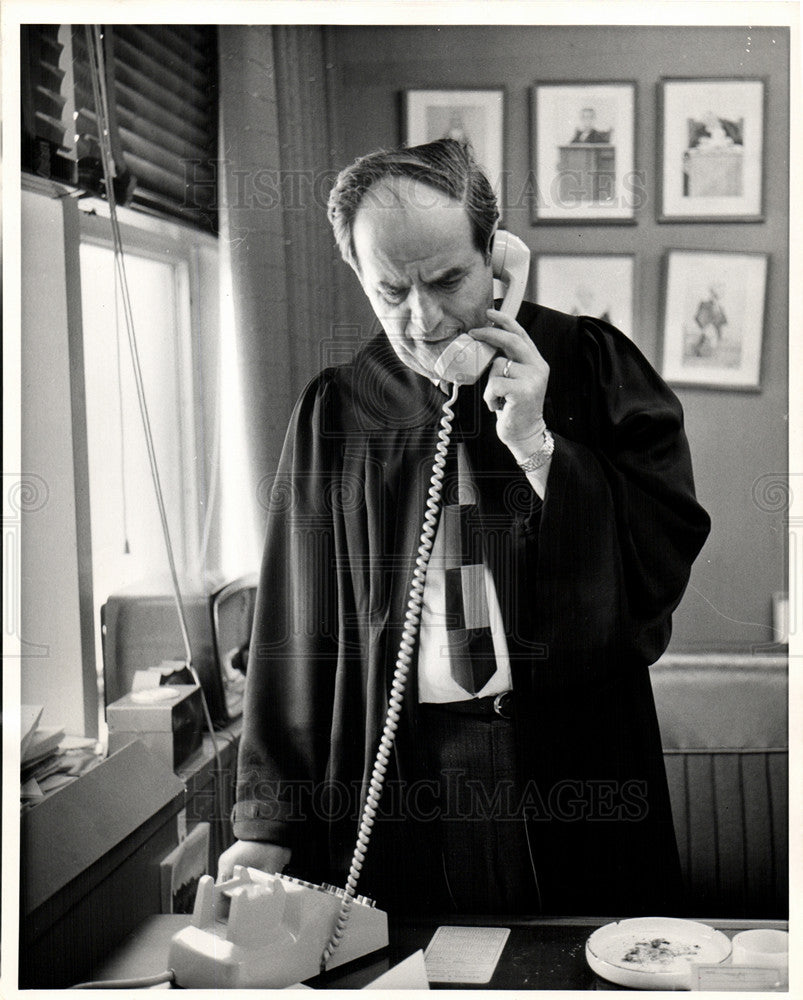 1969 Press Photo Judge Nathan Kaufman Baltimore - Historic Images