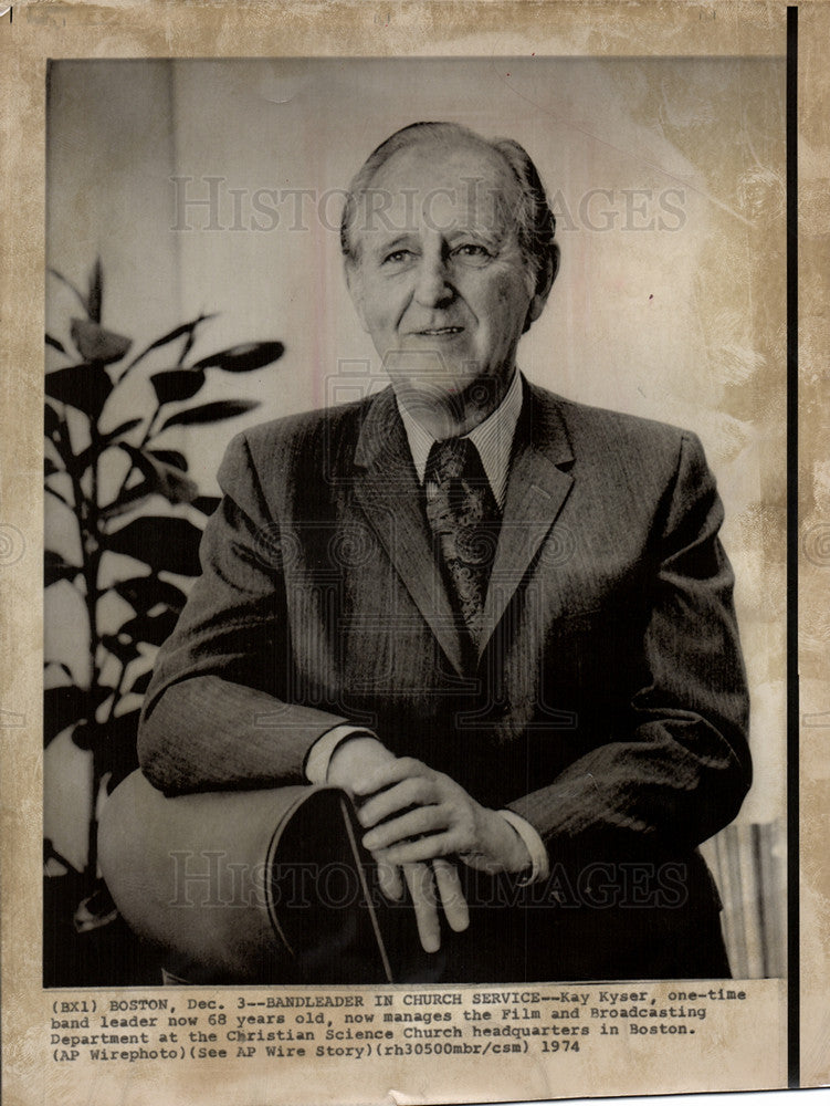 1974 Press Photo Kay Kyser  professor - Historic Images