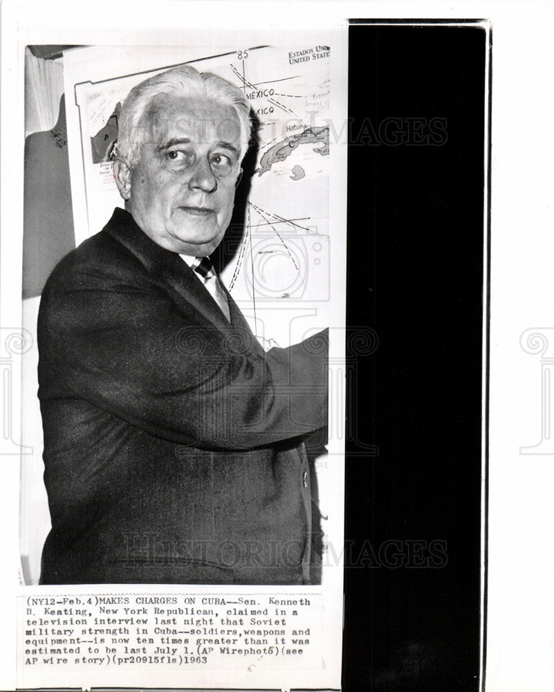 1963, Sen. Kenneth B. Keating - Historic Images