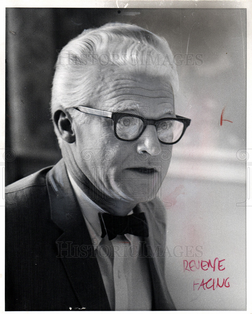 1965 Press Photo William Rae Keast Wayne State Detroit - Historic Images