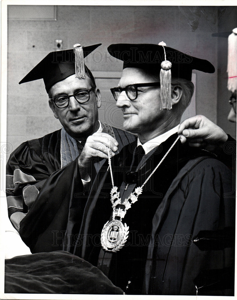 1965 Press Photo William R.Keast WSU Detroit President - Historic Images