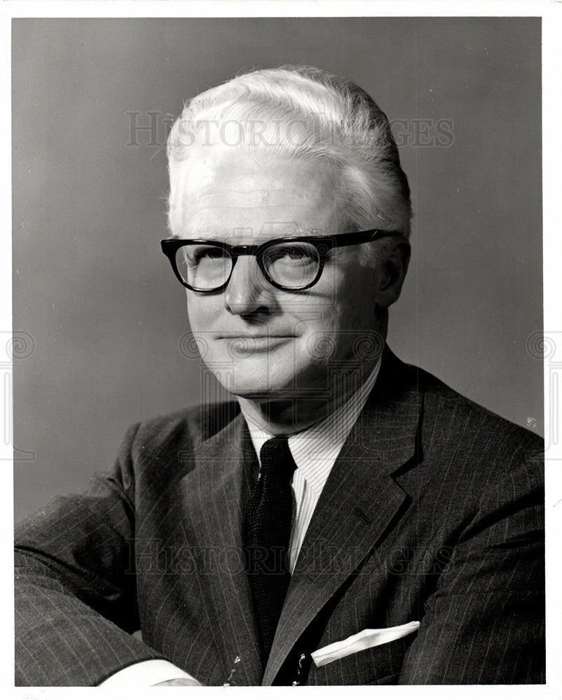 1965 Press Photo William R.Keast WSU Detroit President - Historic Images