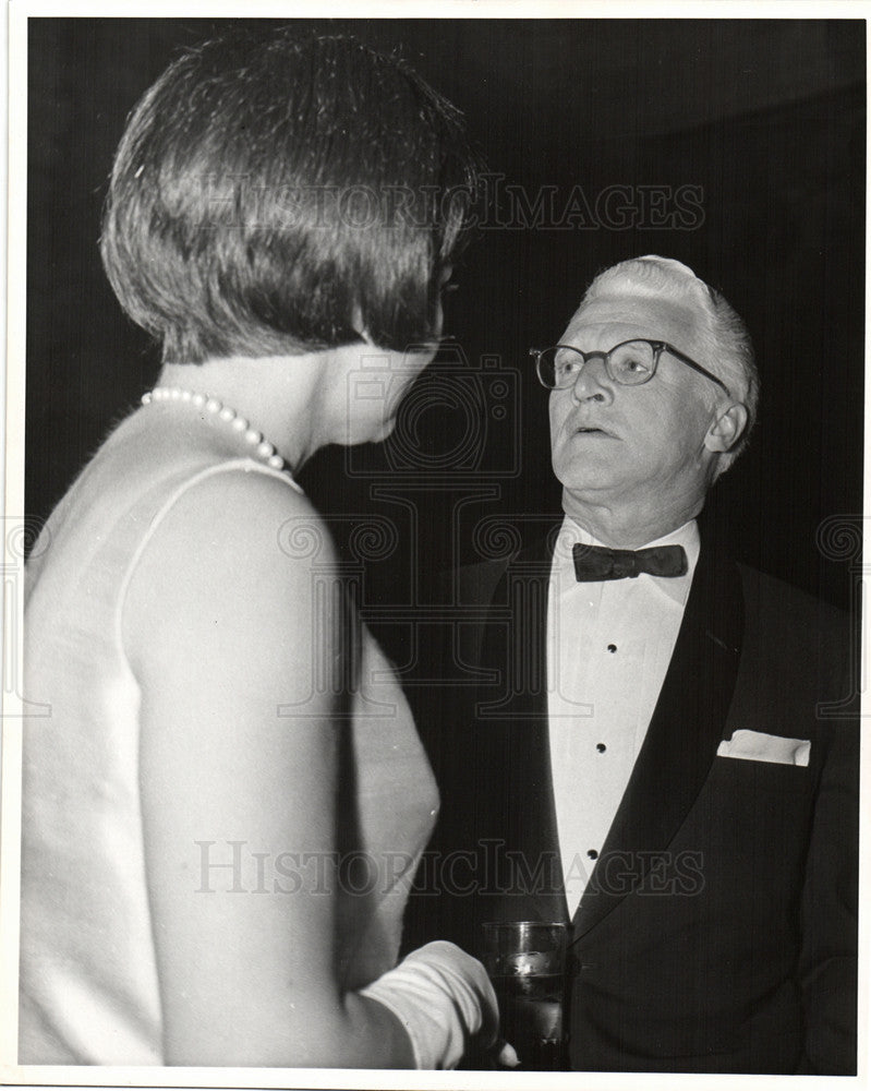 1966 Press Photo William R.Keast WSU Detroit President - Historic Images