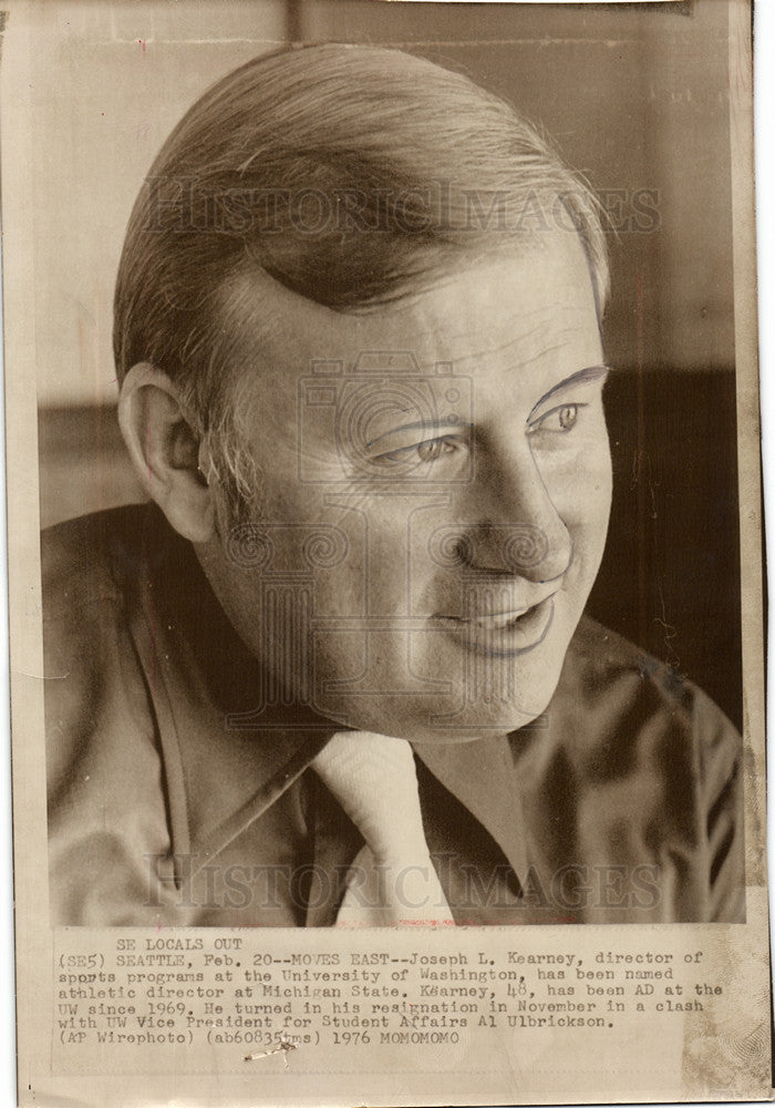 1976 Press Photo Josana Kearney director of sports UW - Historic Images