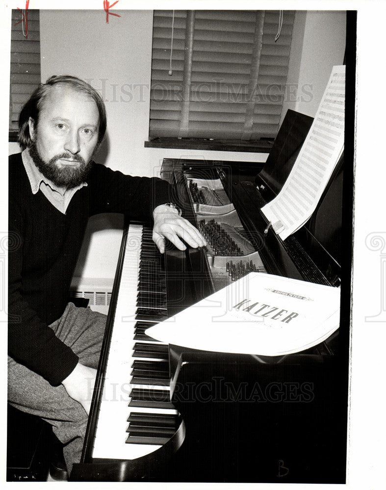 1981 Press Photo MSU composers Grorg Katzer - Historic Images