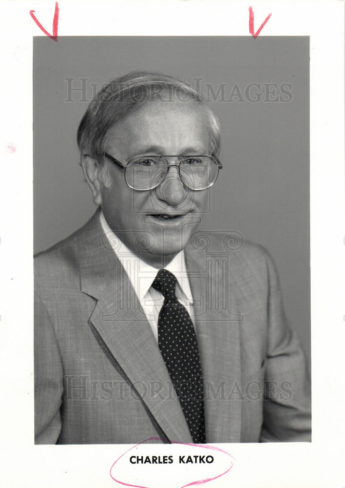 1961 Press Photo Charles Katko, General Motors, exec - Historic Images