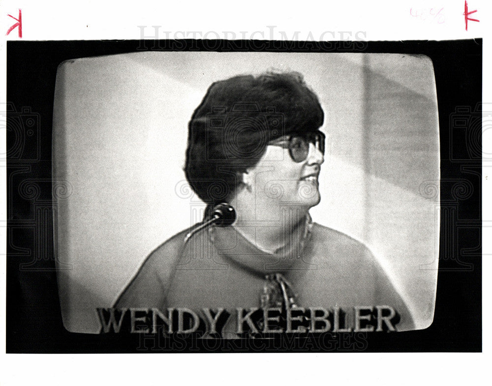 1990 Press Photo Wendy Keebler Jeopardy - Historic Images