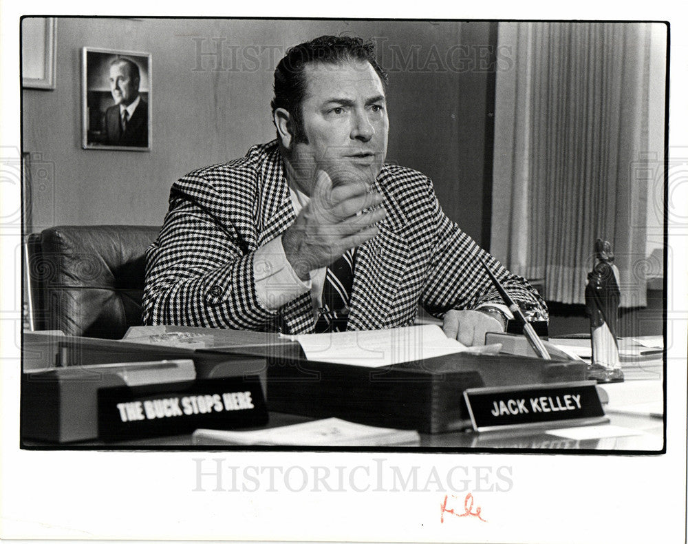 Press Photo Jack Kelley Reporter - Historic Images