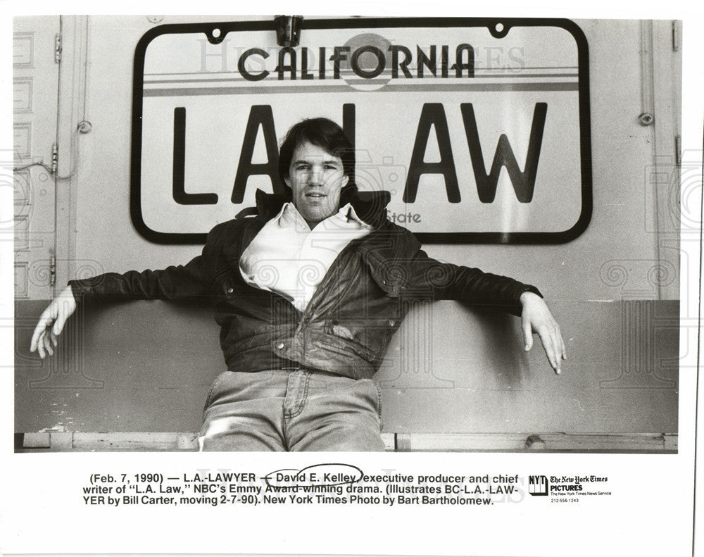 1990 Press Photo David E. Kelley American screenwriter. - Historic Images