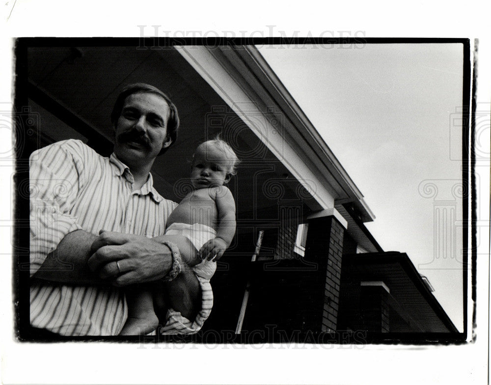 1990 Press Photo Rev. Bill wylie-Kellerman Detroit - Historic Images