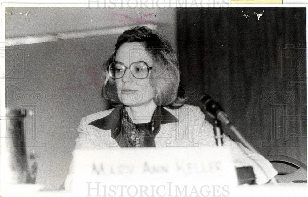 1980 Press Photo Maryann Keller industry analysts - Historic Images