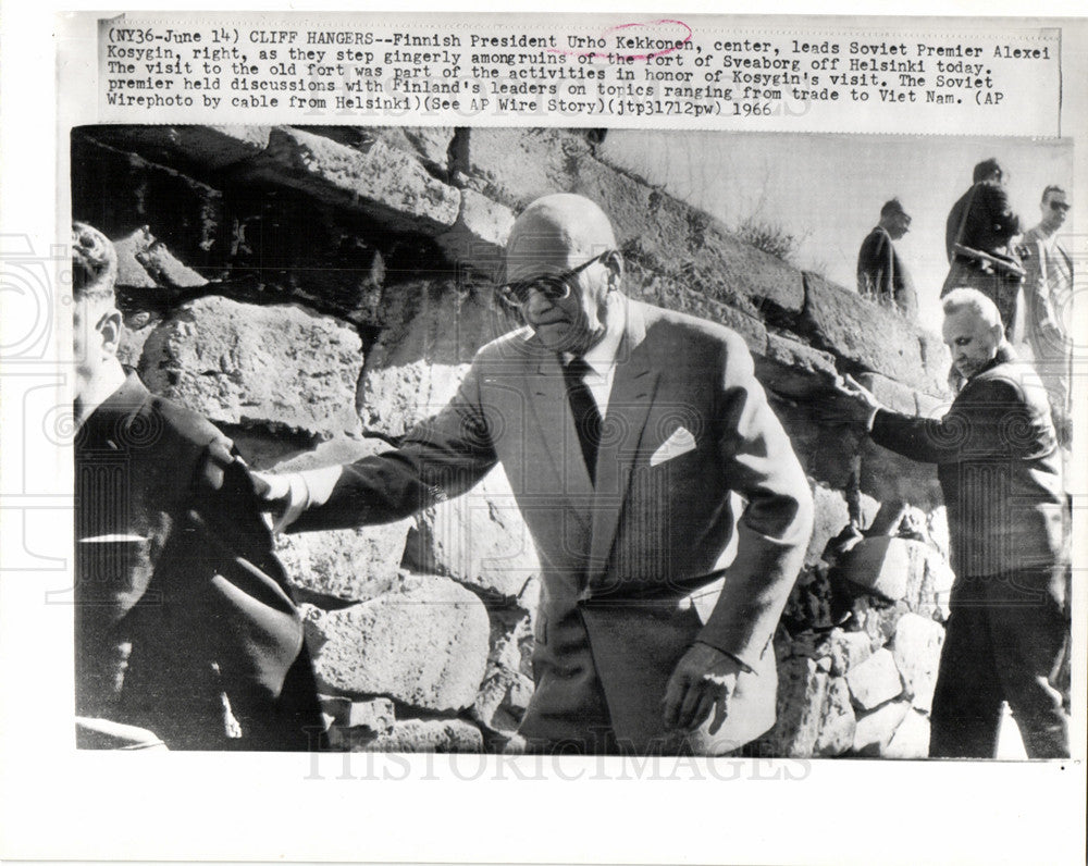 1966 Press Photo Urho Kaleva Kekkonen politicianFinland - Historic Images