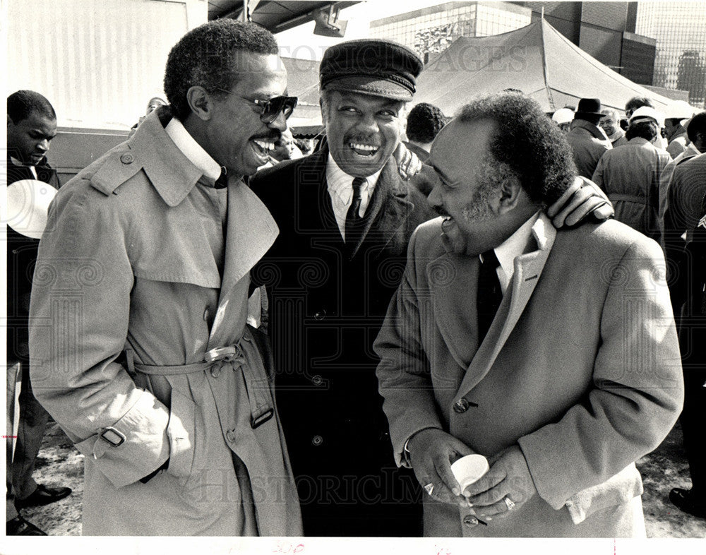 1984 Press Photo Keith, Arthur Jefferson, Emmett Moten - Historic Images