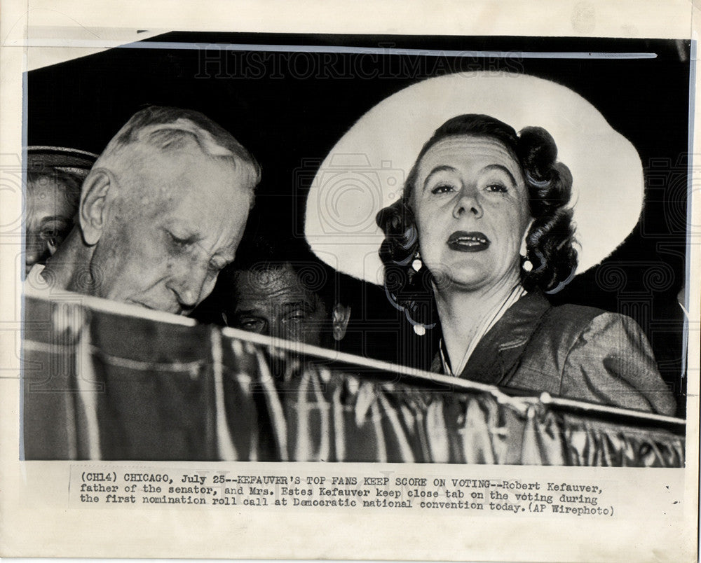 1952 Press Photo Robert Kefauver Democratic National - Historic Images