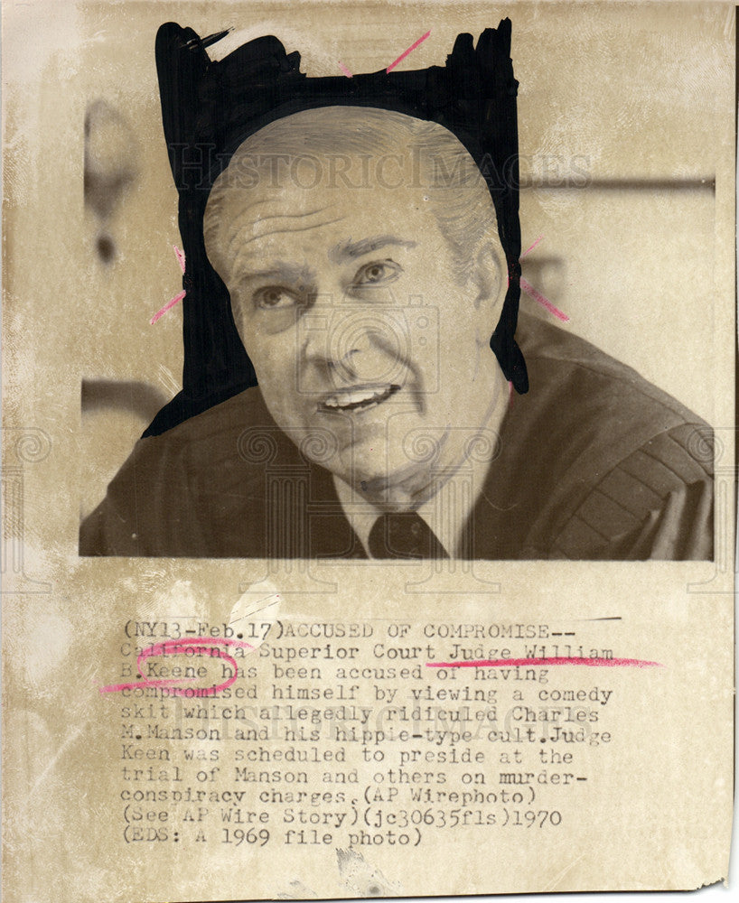 1997 Press Photo Judge William B. Keene, California - Historic Images