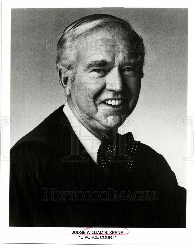 Press Photo Divorce Court, William B. Keene, Judge - Historic Images