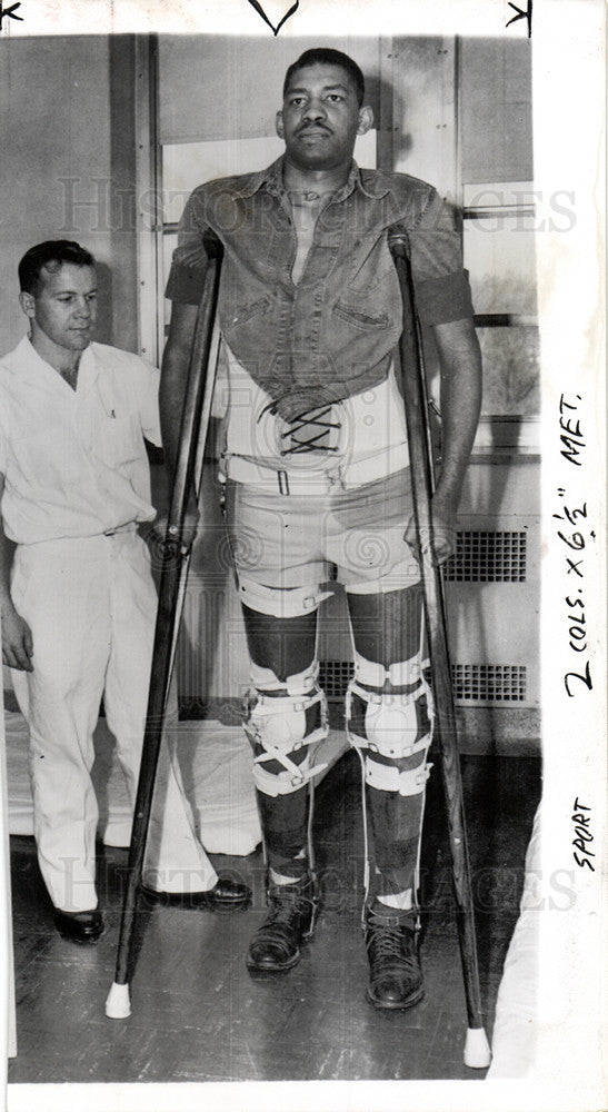 1955 Press Photo Junius Kellogg  Basketball Player - Historic Images