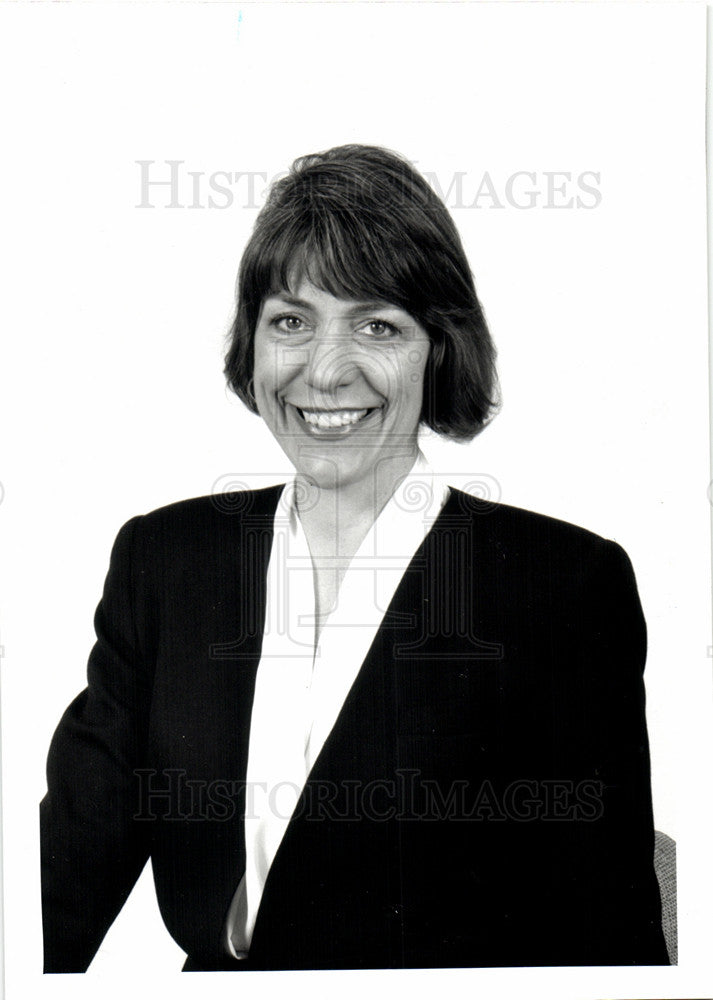 1992 Press Photo Nancy Kelley Manpower manager Detroit - Historic Images