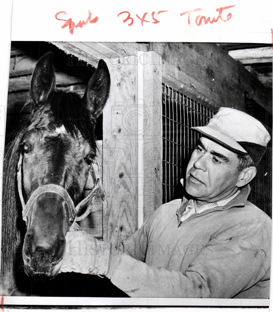 1958 Press Photo Squire Charlie Keller Horseman horse - Historic Images