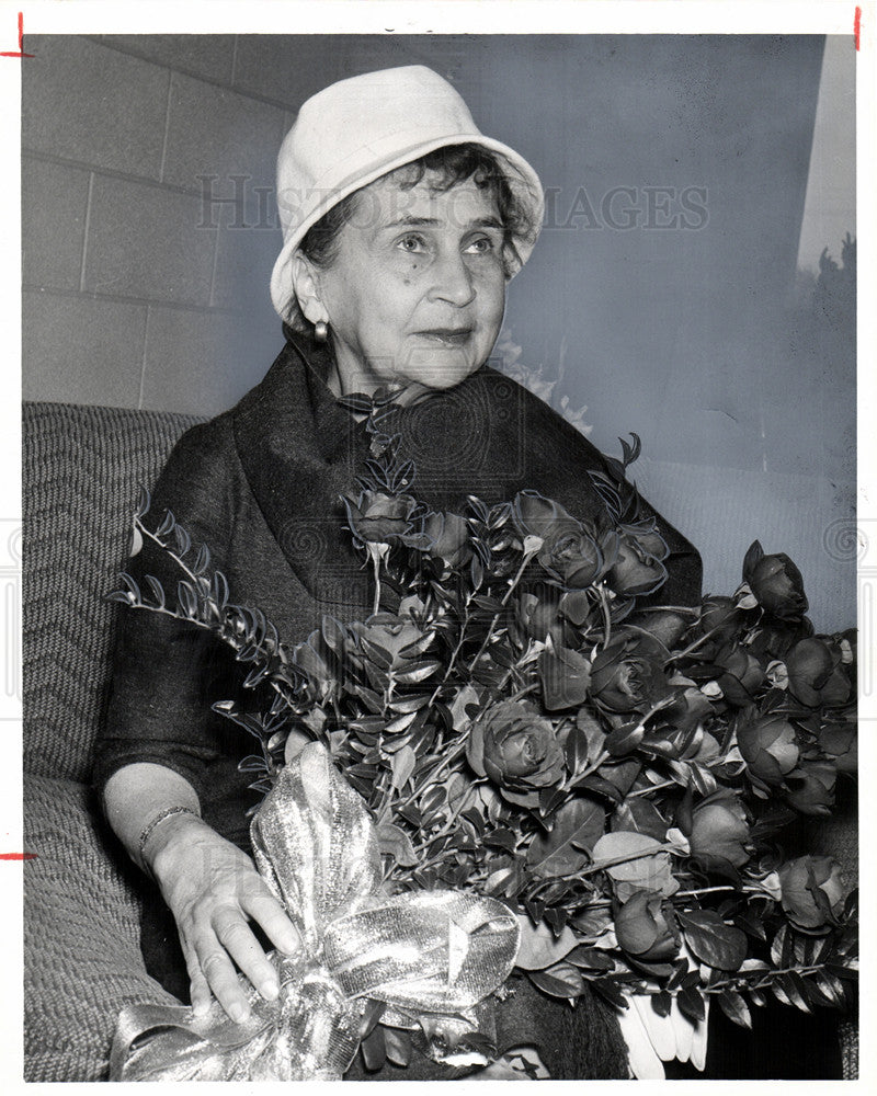 1961 Press Photo Sylvi Kekhonen Detroit Finland Urho - Historic Images