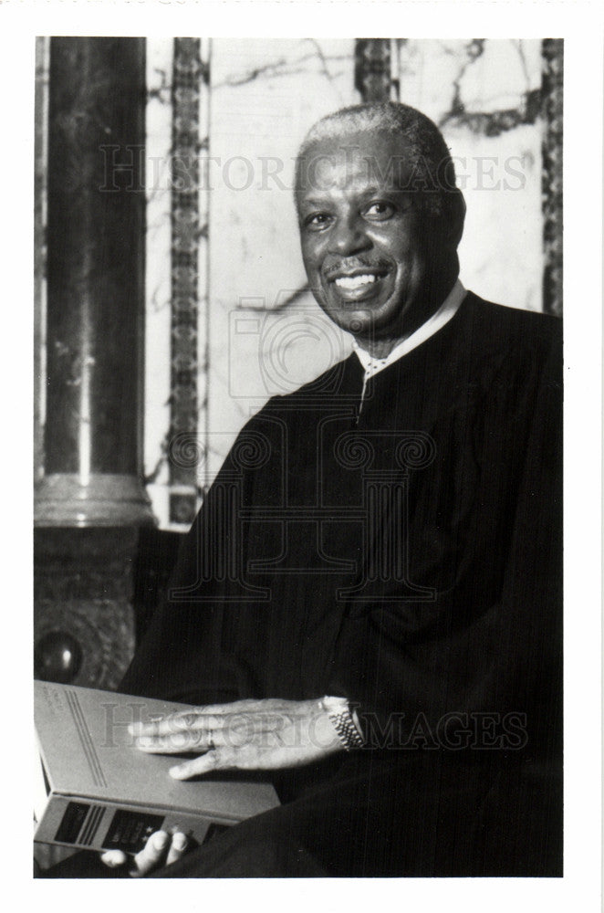 Press Photo Damon Jerome Keith US Judge Detroit - Historic Images