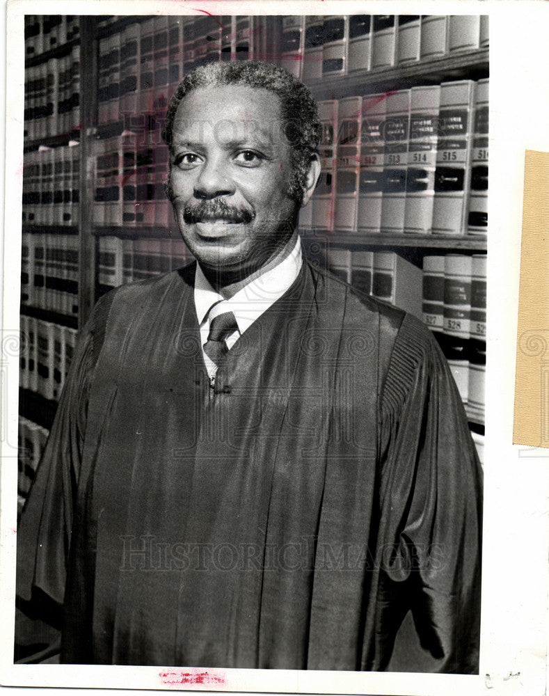 1984 Press Photo Judge Damon Keith Ebony - Historic Images