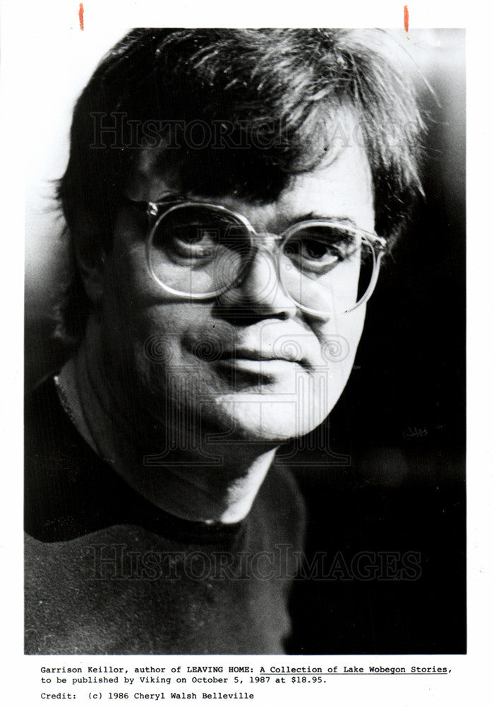 1988 Press Photo Garrison Keillor Author - Historic Images