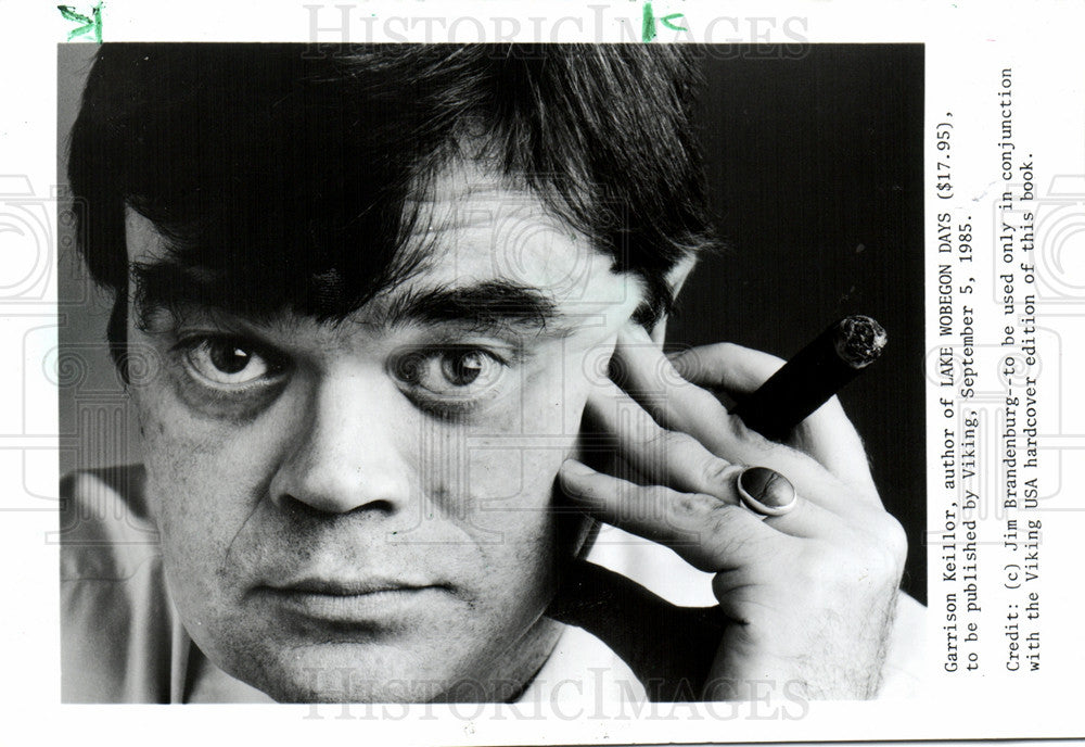 1987 Press Photo Garrison Keillor Author - Historic Images