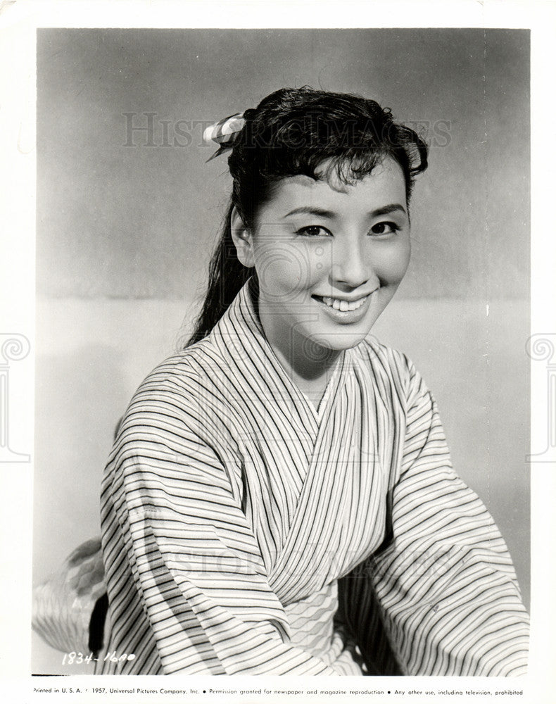 1957 Press Photo Kieko Shima actress Joe Butterfly - Historic Images