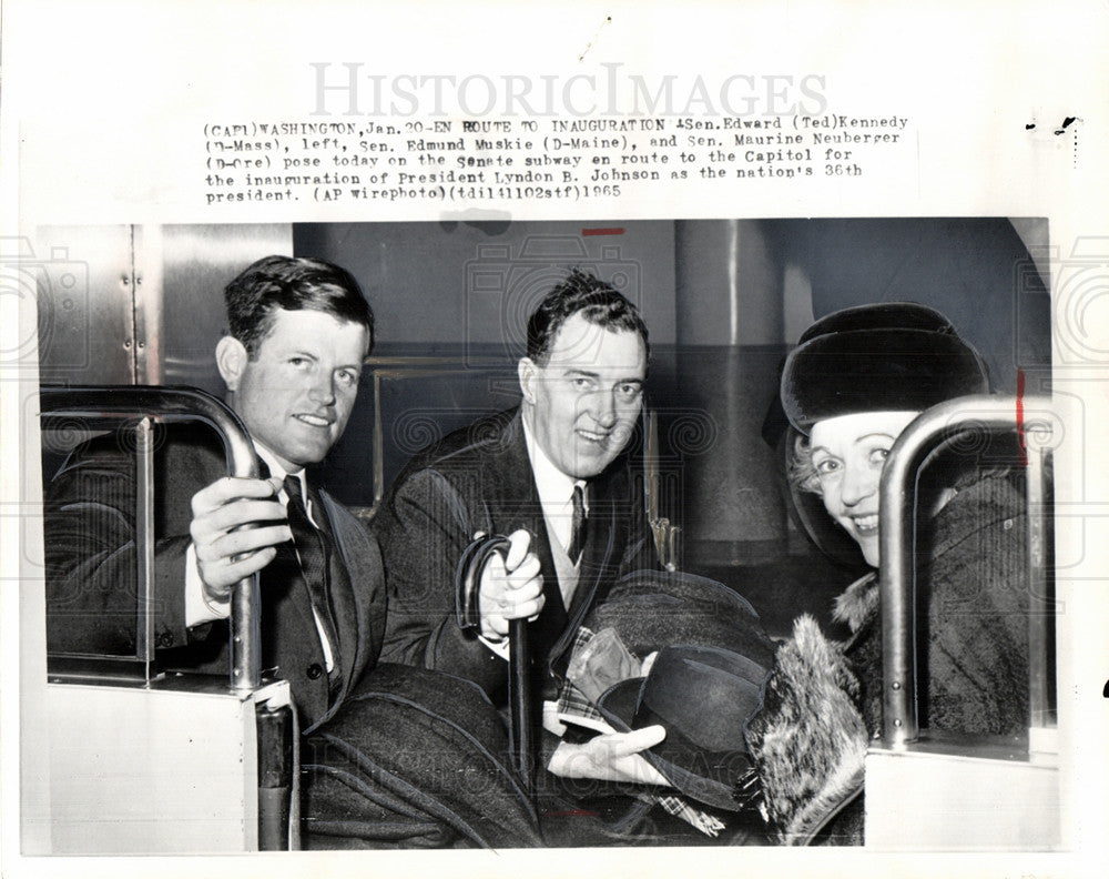 1965 Press Photo Edward Kennedy Senator DemocraticParty - Historic Images