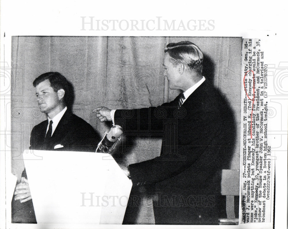 1962 Press Photo Edward Kennedy Senator Massachusetts - Historic Images