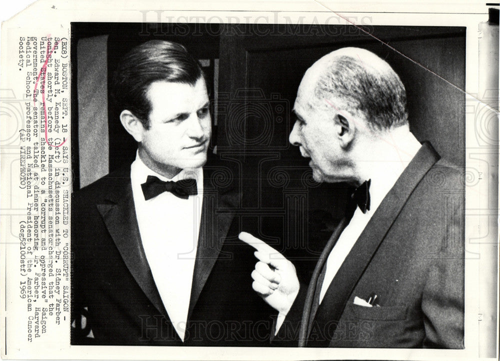 1969 Press Photo Edward Moore "Ted" Kennedy us senator - Historic Images