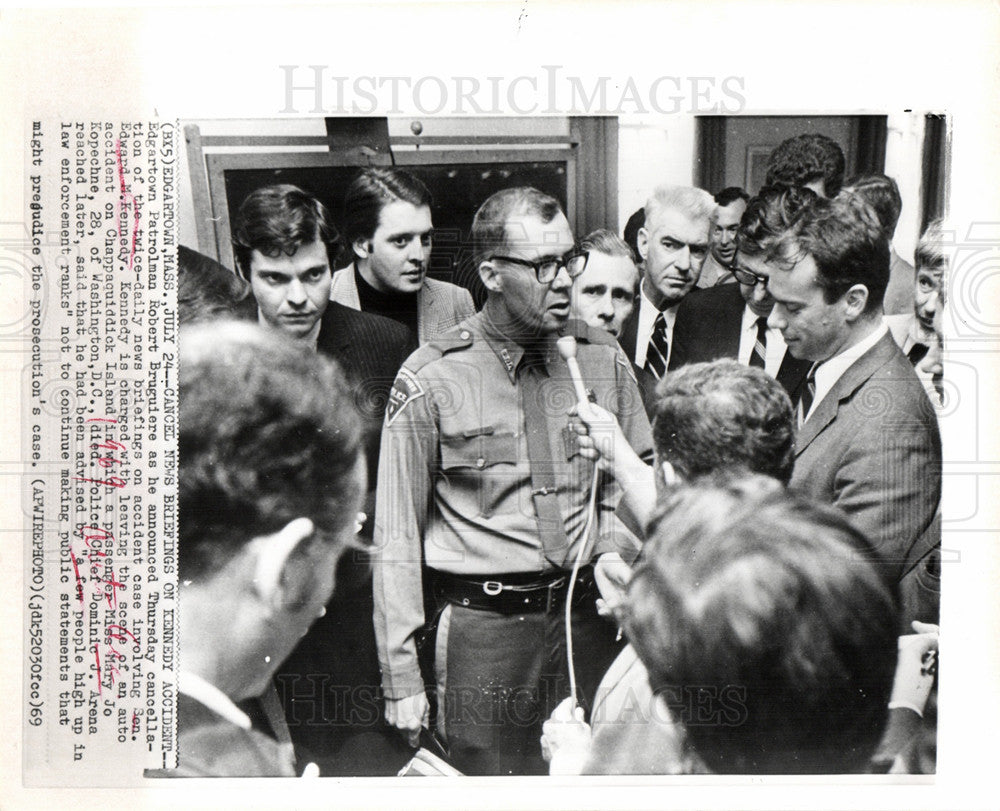 1969 Press Photo Edward Kennedy Senator DemocraticParty - Historic Images