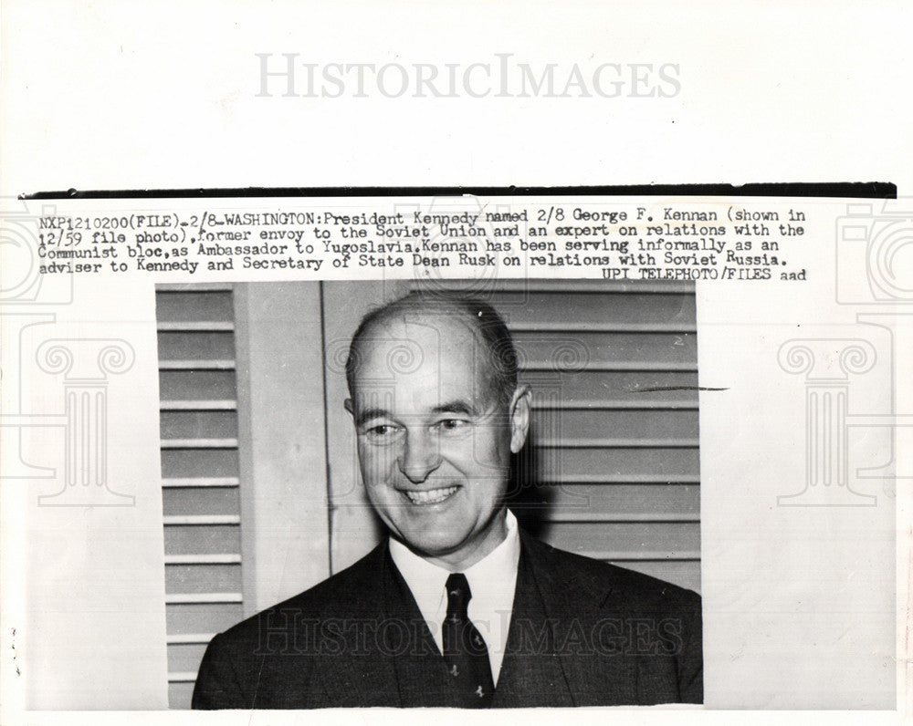 1961, George F. Kennan file photo - Historic Images