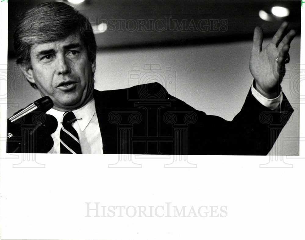 1985 Press Photo JACK KEMP NY REPUBLICAN - Historic Images