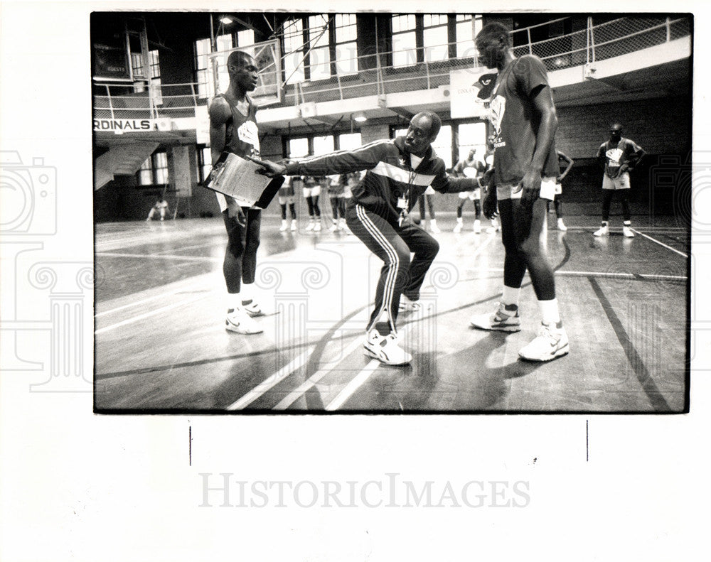 1988 Press Photo Ben Kelso NBA Baskeyball Detroit - Historic Images