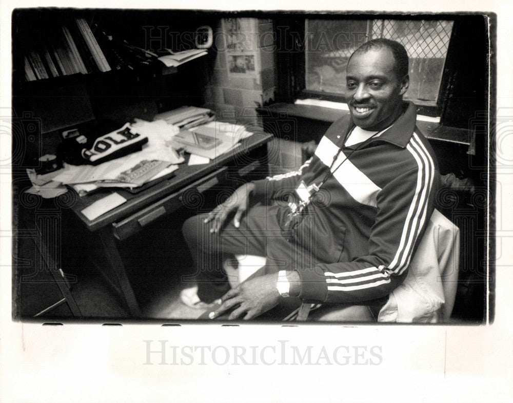 1988 Press Photo Ben Kelso American NBA Detroit Pistons - Historic Images